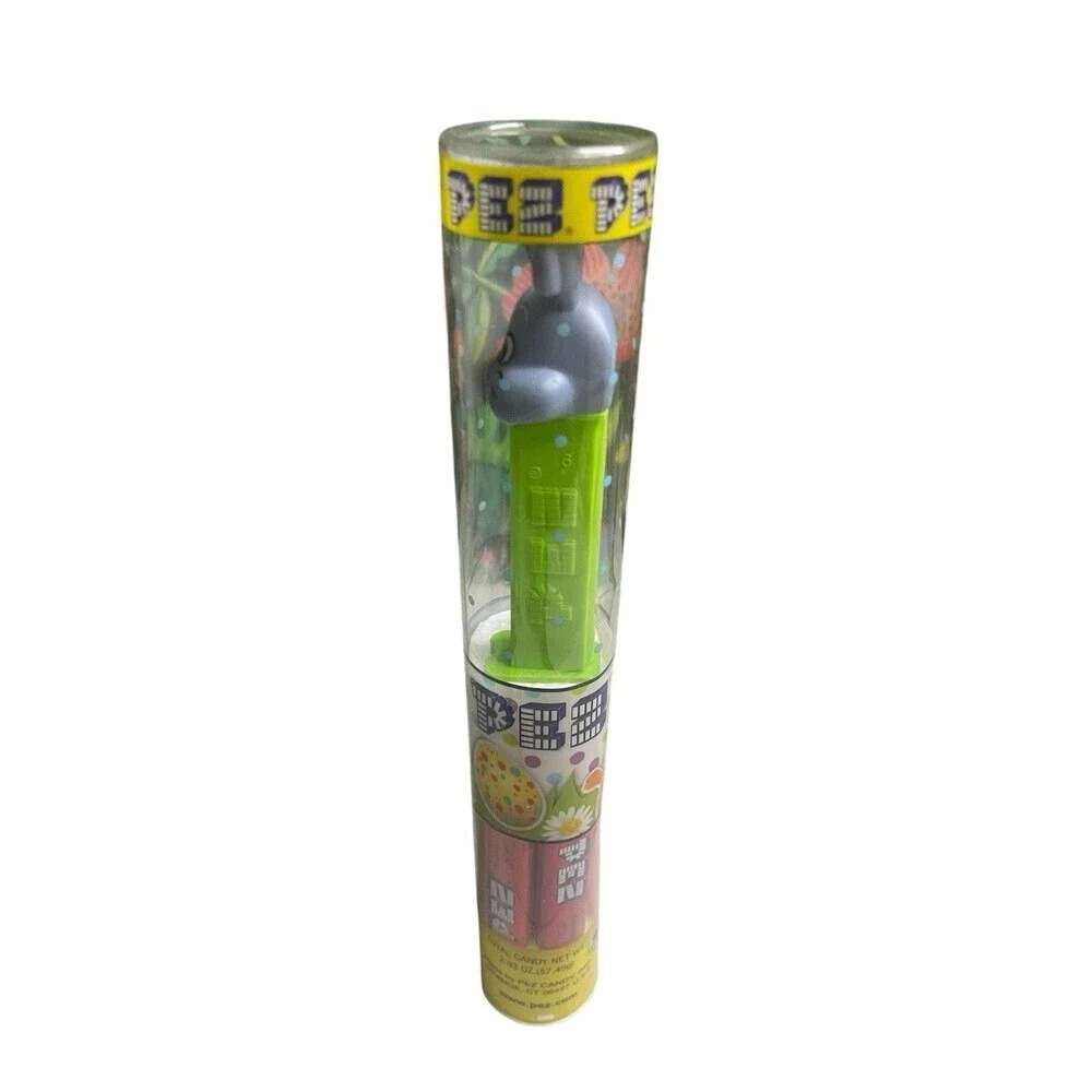 Pez Easter Gray Bunny 2024 PEZ Exclusive In Hard Case 7 Frutti Refills